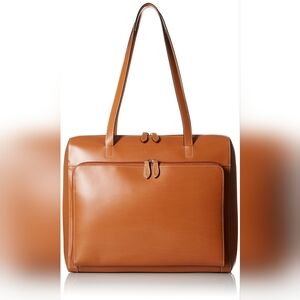 Lodis Tan Leather Tote Bag